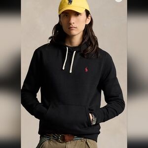 Ralph Lauren men's navy fleece hoodie medium